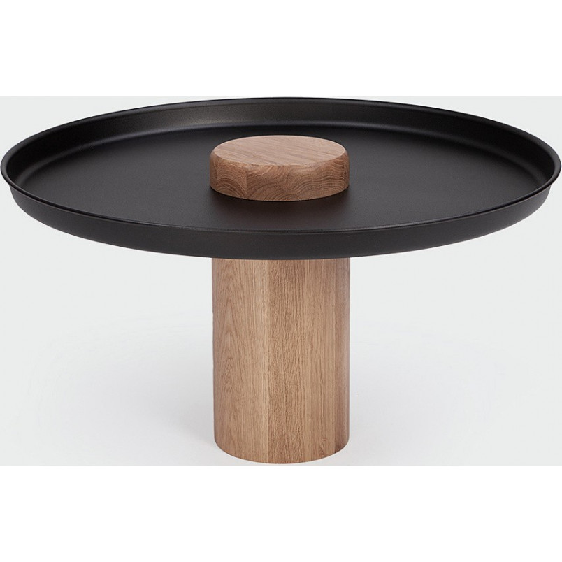 Stolik drewniany z tacą Tyk 63cm | Nordifra - Elegancki design