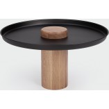 Stolik drewniany z tacą Tyk 63cm | Nordifra - Elegancki design