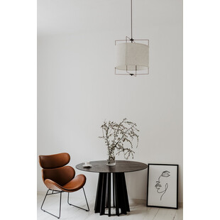 Stół okrągły Nordifra Tavle 120cm - Czarny dąb | Elegancki design