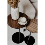 Stolik boczny Nordifra Oden | Drewno orzech, 30cm - Kup teraz!