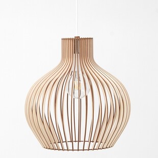 Lampa wisząca Graal 45cm - Sklejka, Skandynawski Design | PlyStudio
