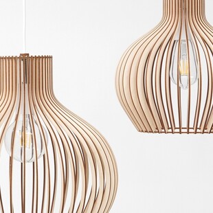 Lampa wisząca Graal 45cm - Sklejka, Skandynawski Design | PlyStudio