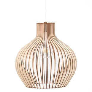 Lampa wisząca Graal 45cm - Sklejka, Skandynawski Design | PlyStudio