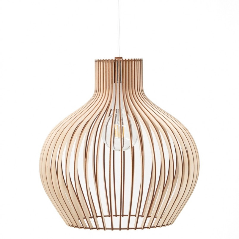 Lampa wisząca Graal 45cm - Sklejka, Skandynawski Design | PlyStudio