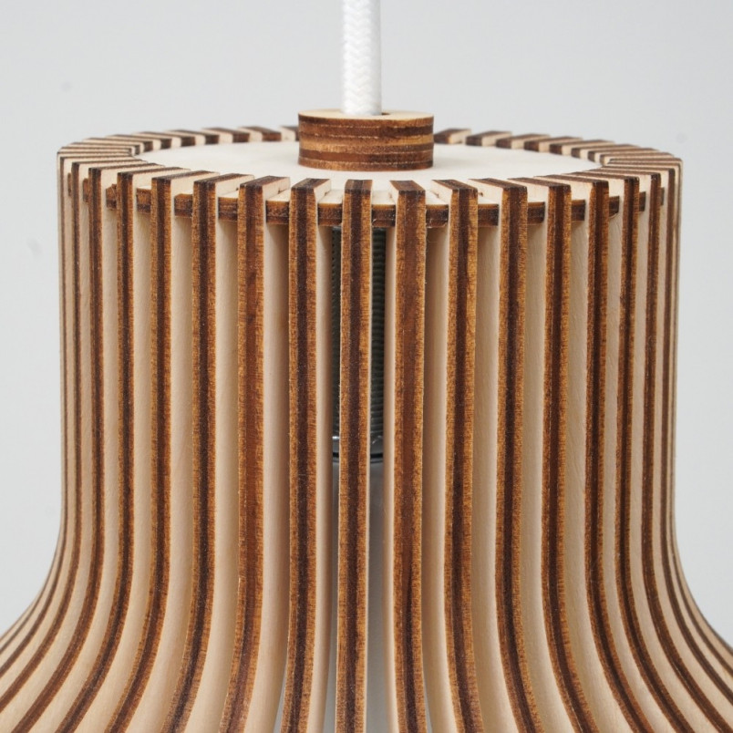 Lampa wisząca Graal 45cm - Sklejka, Skandynawski Design | PlyStudio