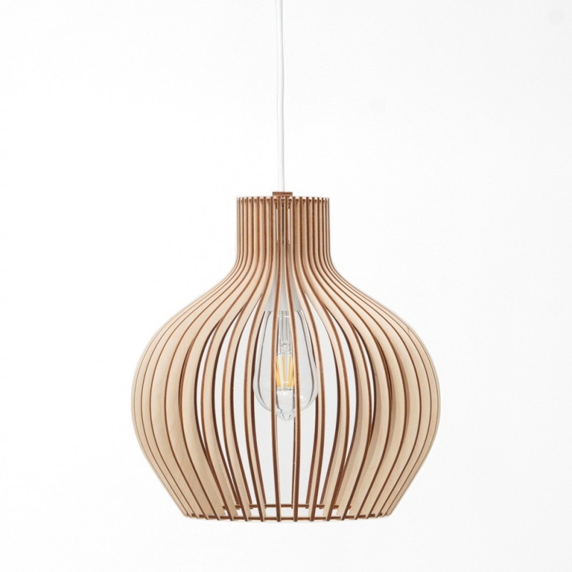 Lampa wisząca drewniana Graal 35cm | PlyStudio | Skandynawski design