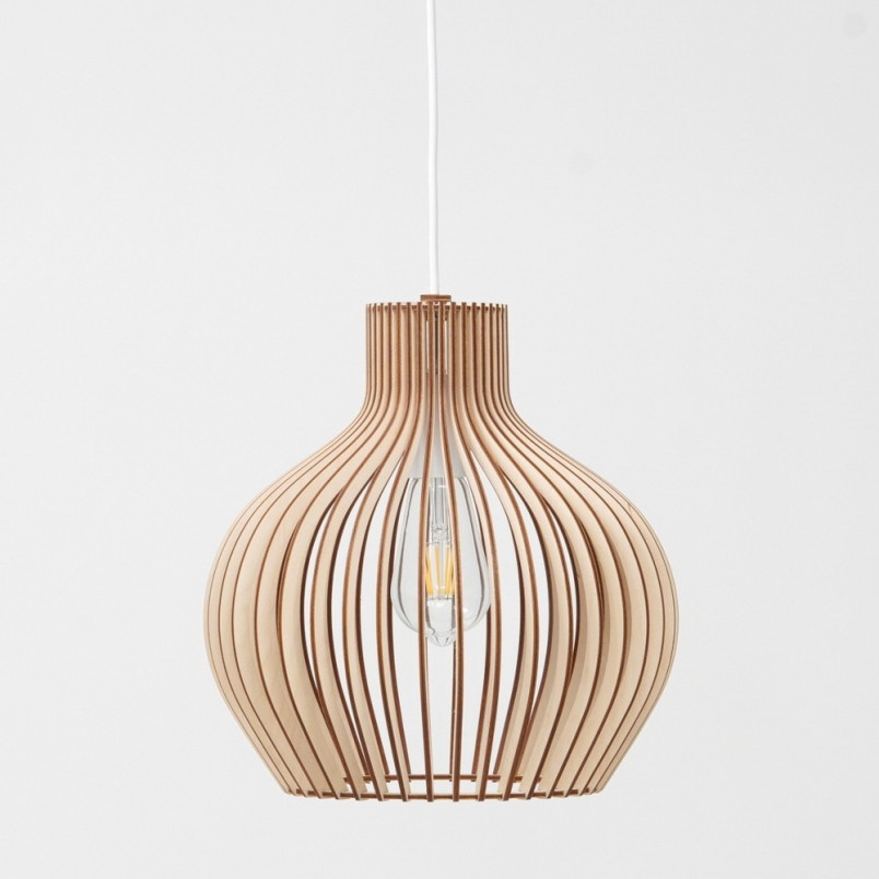 Lampa wisząca drewniana Graal 35cm | PlyStudio | Skandynawski design