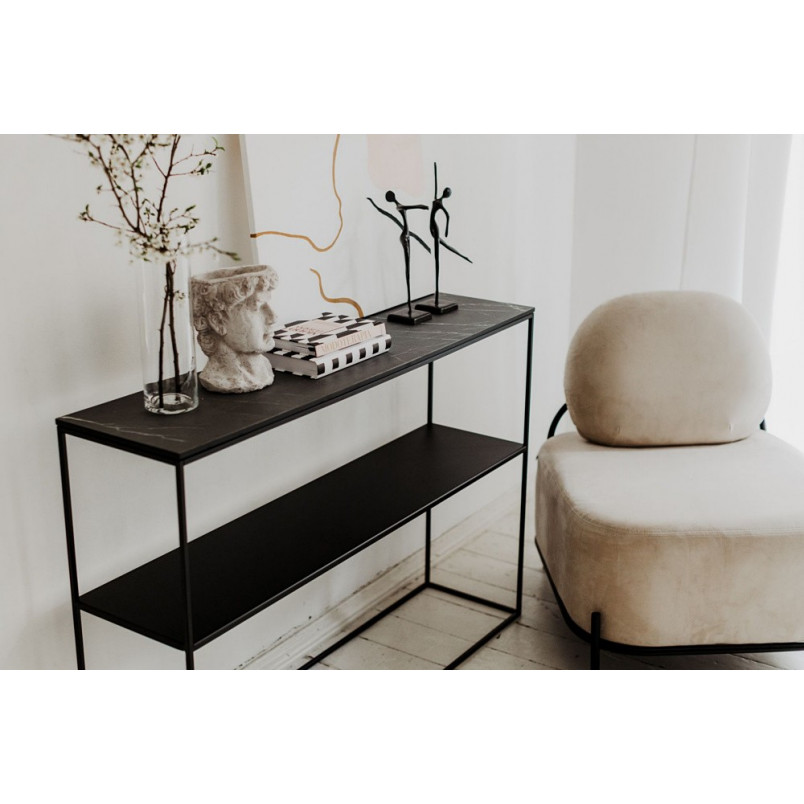 Konsola Stam 115x28cm Nordifra - Elegancki design i półka