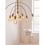 Lampa wisząca mosiężna Lavello 9-punktowa | Markslojd