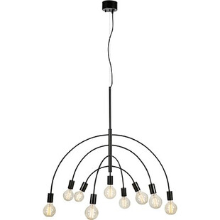 Lampa wisząca 9 punktowa Lavello 95cm czarna Markslojd
