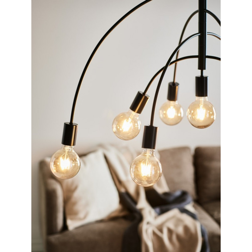 Lampa Wisząca Lavello 9-punktowa Czarna Markslojd | Loftowa