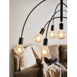 Lampa Wisząca Lavello 9-punktowa Czarna Markslojd | Loftowa