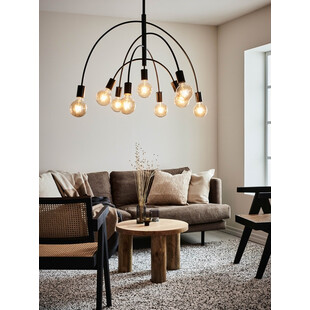 Lampa Wisząca Lavello 9-punktowa Czarna Markslojd | Loftowa