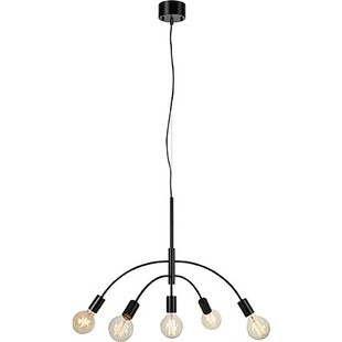 Lampa wisząca 5 punktowa loft Cygnus 70cm czarna Markslojd