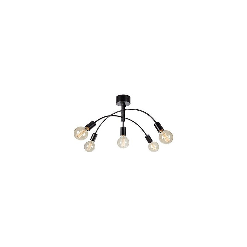 Lampa Sufitowa Cygnus Czarna Markslojd | 5 Punktów, Loft