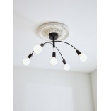 Lampa Sufitowa Cygnus Czarna Markslojd | 5 Punktów, Loft