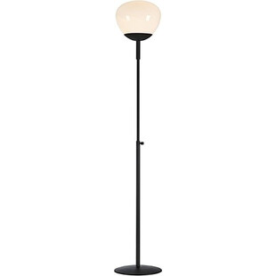 Lampa podłogowa Rise szklana biało-czarna | Markslojd