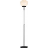 Lampa podłogowa Rise szklana biało-czarna | Markslojd