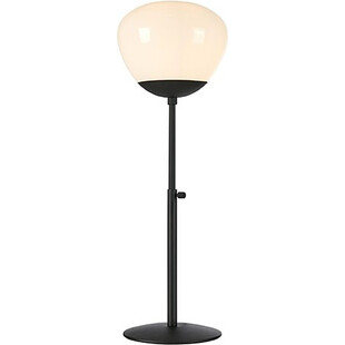 Lampa stołowa Rise - szklana, biało-czarna | Markslojd