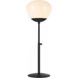 Lampa stołowa Rise - szklana, biało-czarna | Markslojd