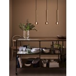 Lampa wisząca mosiężna Sencillo III 75cm Markslojd - Eleganckie oświetlenie