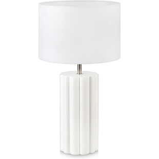 Lampa stołowa biała ceramiczna Column | Markslojd