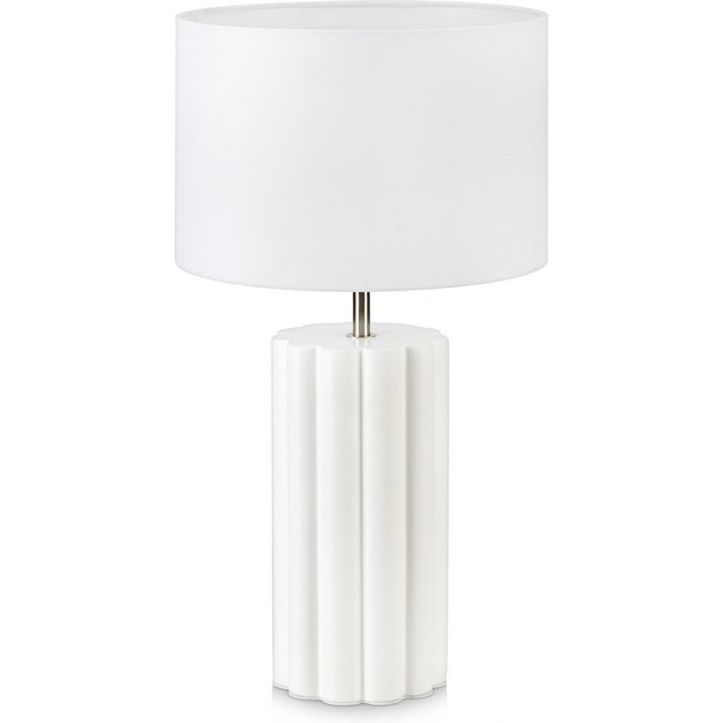 Lampa stołowa biała ceramiczna Column | Markslojd