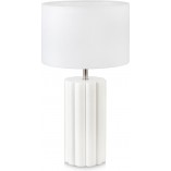 Lampa stołowa biała ceramiczna Column | Markslojd