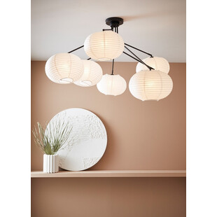 Lampa sufitowa z abażurami Galaxy VII 131cm biała Markslojd