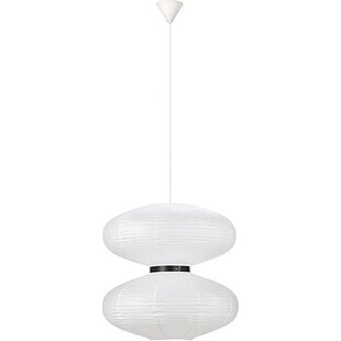 Lampa wisząca z abażurem Dual 60cm biała Markslojd