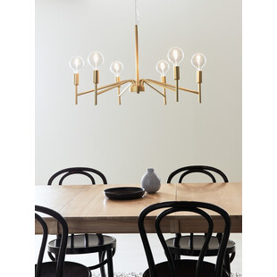 Żyrandol Retro Monarch Złoty Markslojd | Elegancki Design