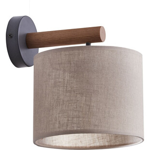 Kinkiet z abażurem i drewnem Deva naturalny TK Lighting
