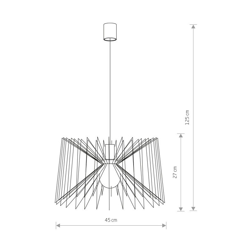 Lampa wisząca Ness czarna | Nowodvorski | Loftowa