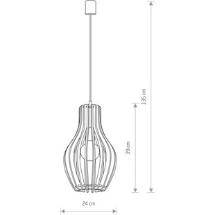 Lampa wisząca skandynawska Ika 24cm | Nowodvorski