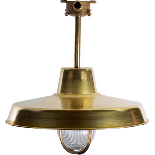 Lampa sufitowa industrialna Volos mosiężna | ZumaLine