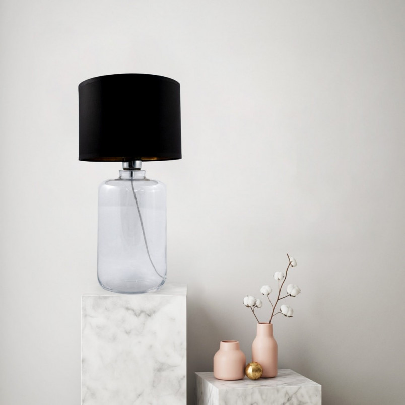 Lampa stołowa czarno-złota Samasun - ZumaLine | Eleganckie oświetlenie