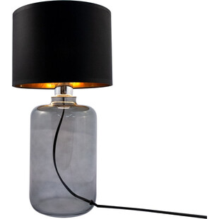 Lampa stołowa szklana Samasun czarno-złota | ZumaLine