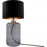 Lampa stołowa szklana Samasun czarno-złota | ZumaLine