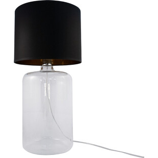 Lampa stołowa szklana Amarsa czarno-złota ZumaLine | Eleganckie oświetlenie