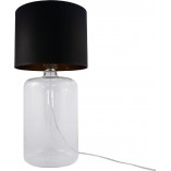 Lampa stołowa szklana Amarsa czarno-złota ZumaLine | Eleganckie oświetlenie