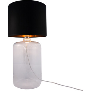 Lampa stołowa szklana Amarsa czarno-złota ZumaLine | Eleganckie oświetlenie