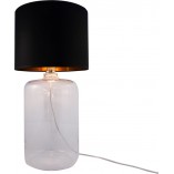 Lampa stołowa szklana Amarsa czarno-złota ZumaLine | Eleganckie oświetlenie