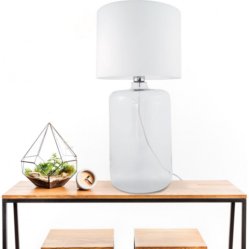 Lampa stołowa szklana Amarsa - ZumaLine | Eleganckie oświetlenie