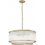 Lampa wisząca Hampton Sergio ZumaLine | Szkło, Złoto | Sklep z Lampami