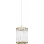 Lampa wisząca szklana Hampton Sergio 15cm złota ZumaLine - Eleganckie oświetleni