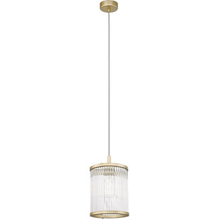 Lampa wisząca szklana Hampton Sergio 15cm złota ZumaLine - Eleganckie oświetleni