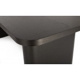 Stół Prostokątny Nordifra Pelare 180x90 | Fornirowany, Czarny Dąb