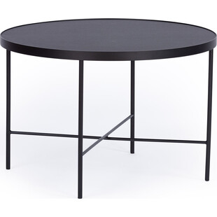 Stolik kawowy okrągły Tre 60cm fobro nero Nordifra