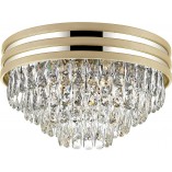 Plafon glamour Naica 46cm - kryształki, złoty/srebrny | ZumaLine