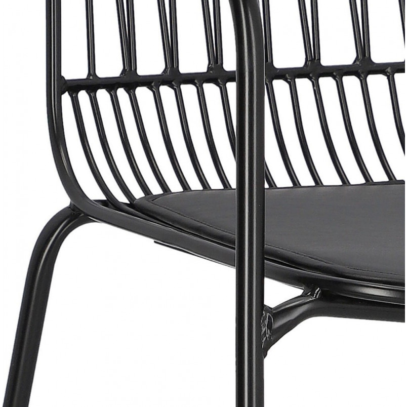 Krzesło druciane Willy Arm Black - Intesi | Nowoczesny design